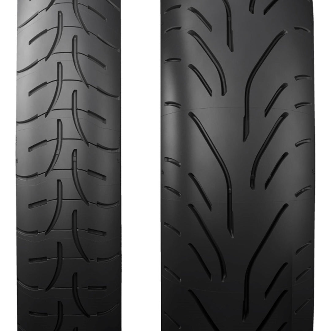 Michelin Road W GT Tire - Close-Up View of Treads of Front and Rear