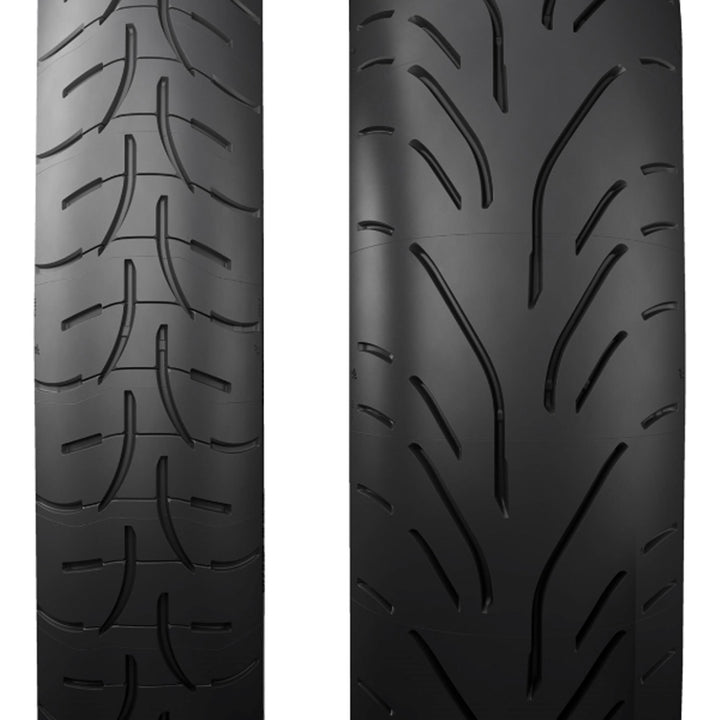 Michelin Road W GT Tire - Close-Up View of Treads of Front and Rear