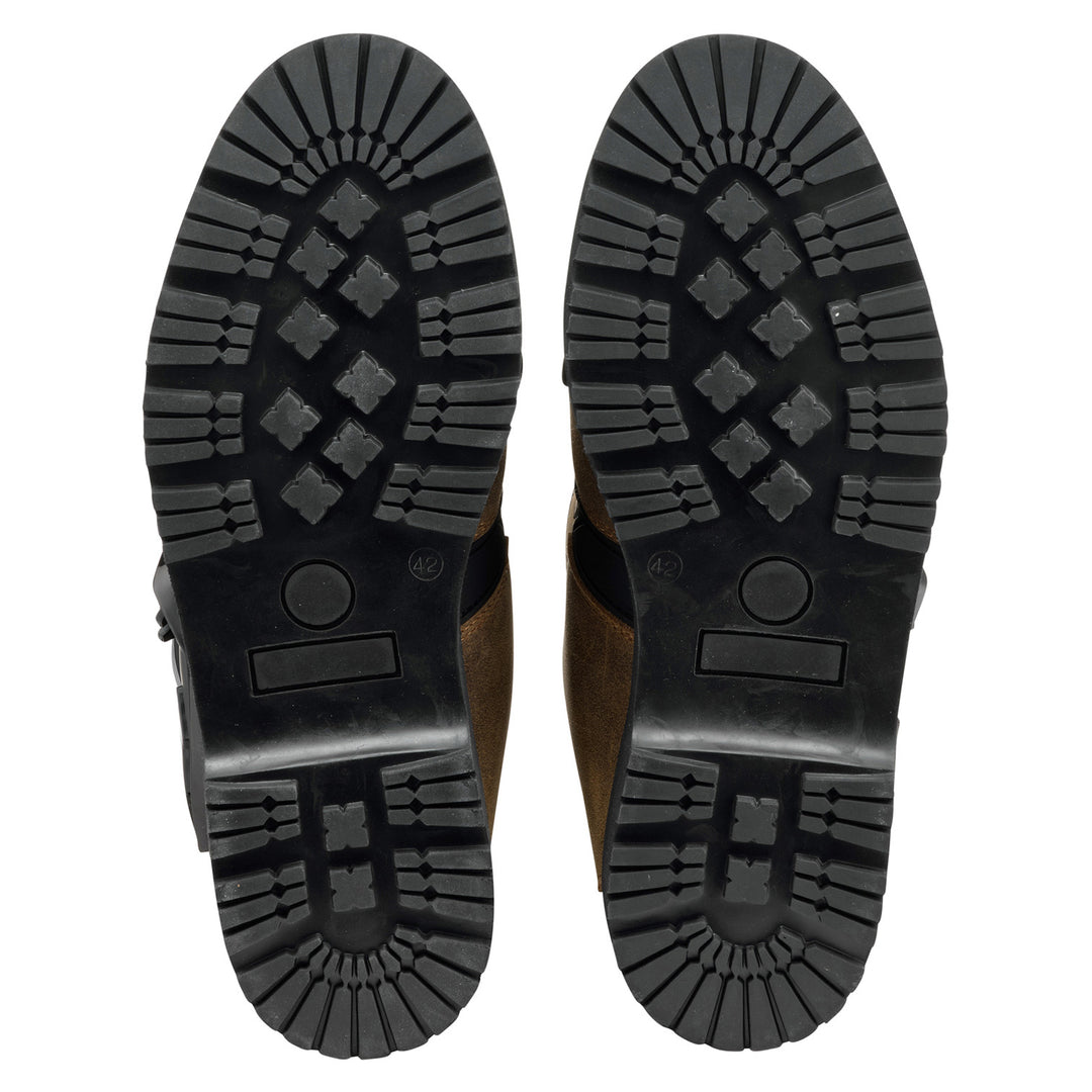 Sidi Mid Adventure 2 Gore Boots Tobacco - Sole View of Pair