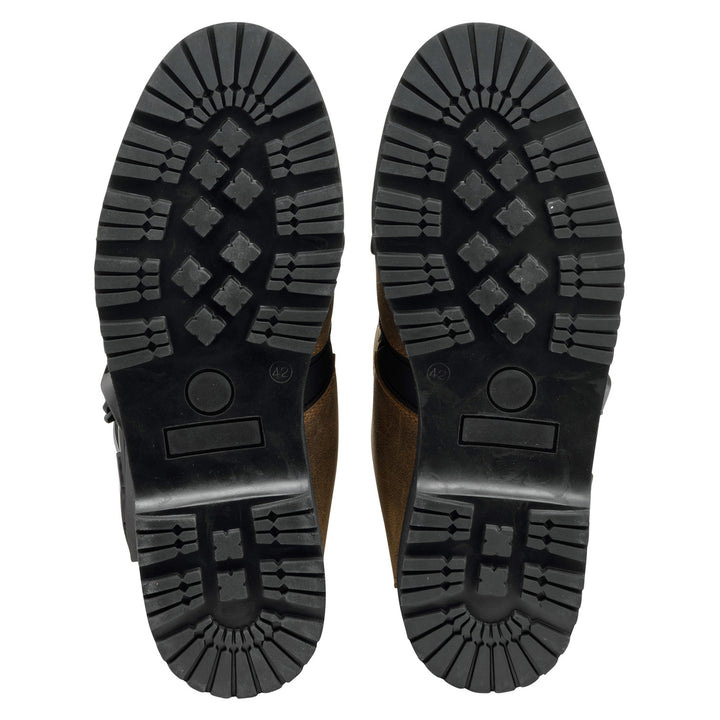 Sidi Mid Adventure 2 Gore Boots Tobacco - Sole View of Pair