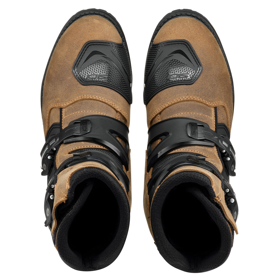 Sidi Mid Adventure 2 Gore Boots Tobacco - Top Down View of Pair