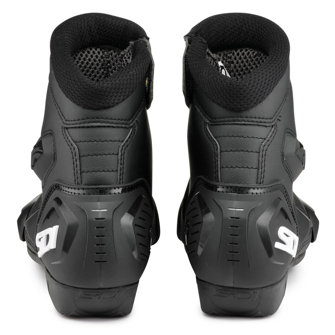 Sidi Mid Performer Boots Black/Black - Rear View of Pair