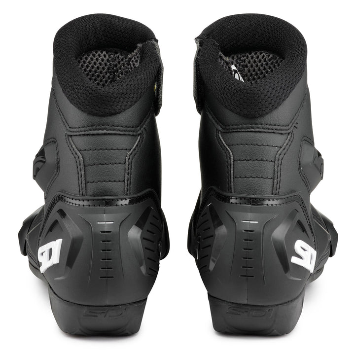 Sidi Mid Performer Boots Black/Black - Rear View of Pair