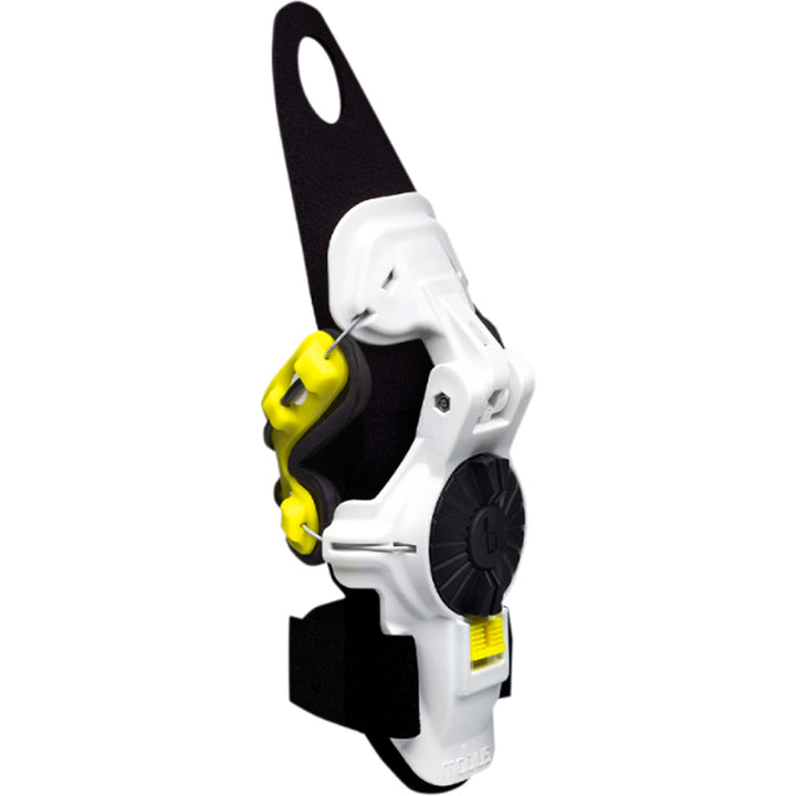 Mobius X8 Wrist Brace White/Acid Yellow - Front Side View
