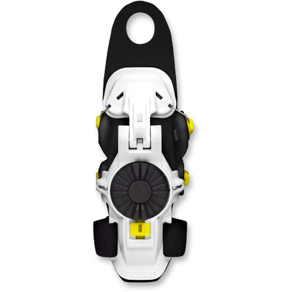 Mobius X8 Wrist Brace White/Acid Yellow - Front View