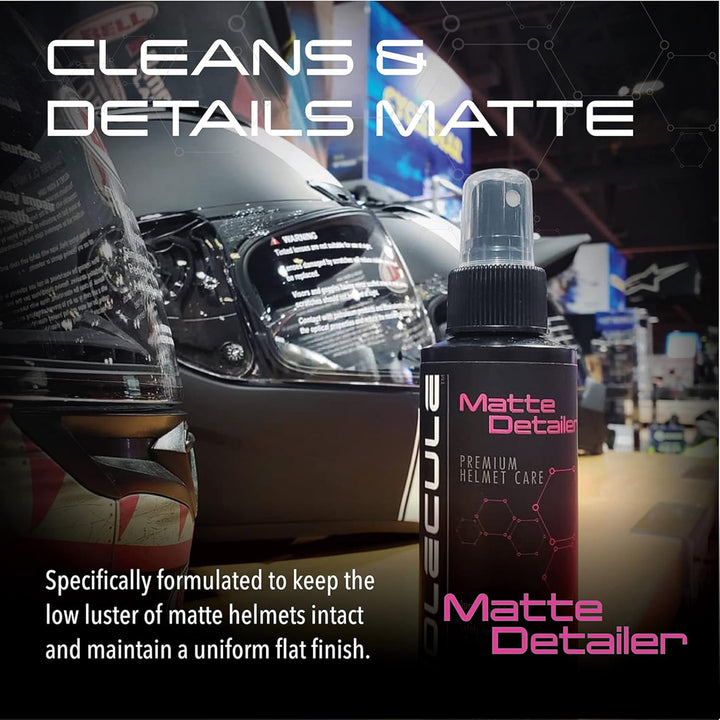 Molecule Helmet Matte Detailer 4 oz Sprayer - Graphic of Formulation