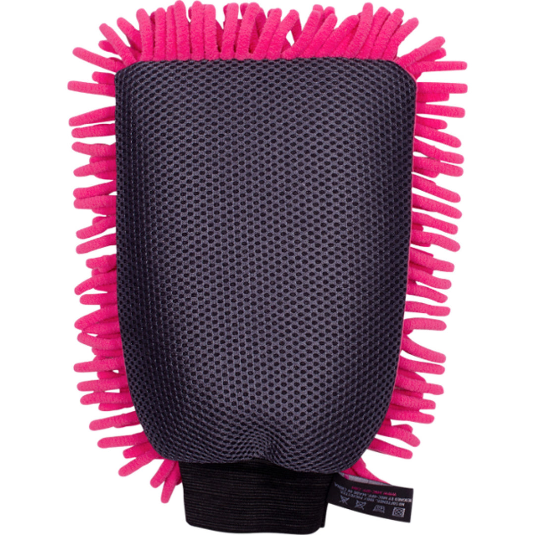Muc-Off 2-in-1 Microfiber Wash Mitt - Gray Bug Remover Side