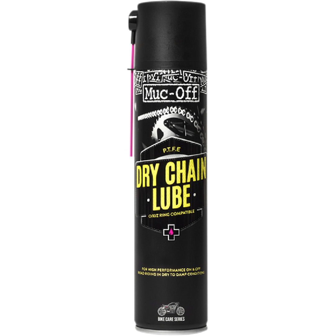 Muc-Off Dry PTFE Chain Lube - 400ml - Front View of Can