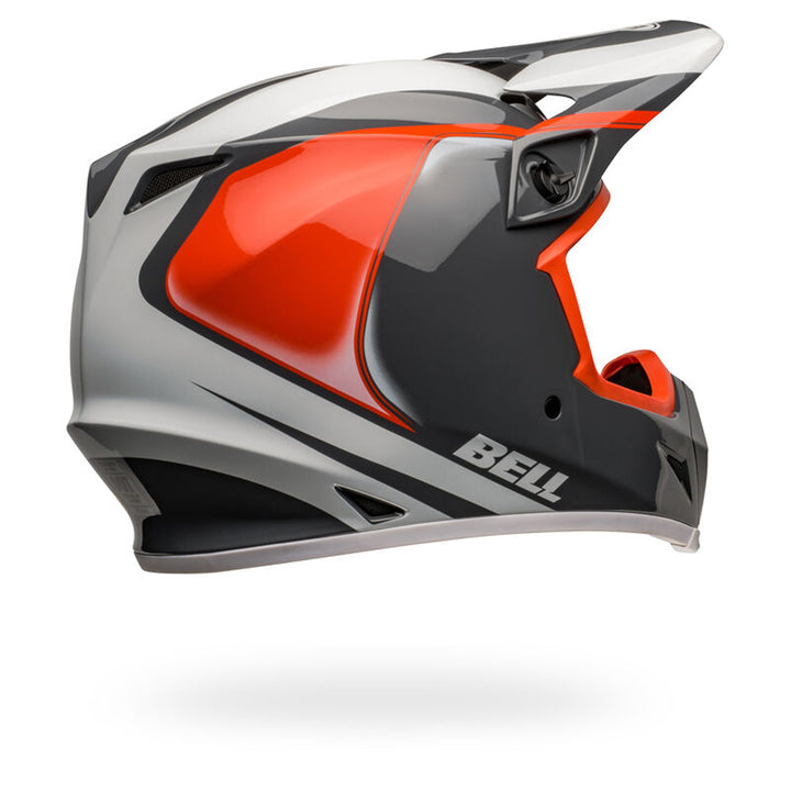 Bell MX-9 MIPS Dart Helmet Gloss Charcoal/Orange - Rear Right Side View