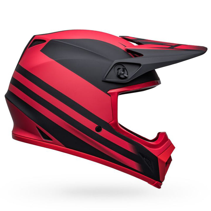 Bell MX-9 MIPS Disrupt Helmet Matte Black/Red - Right Side View