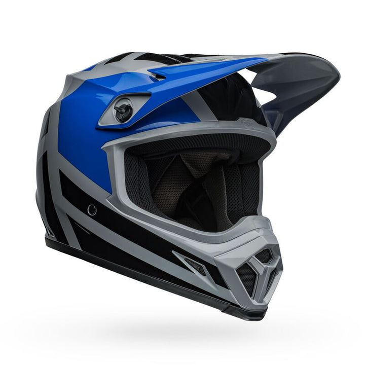 Bell MX-9 MIPS Alter Ego Helmet Gloss Blue - Front Right Side View