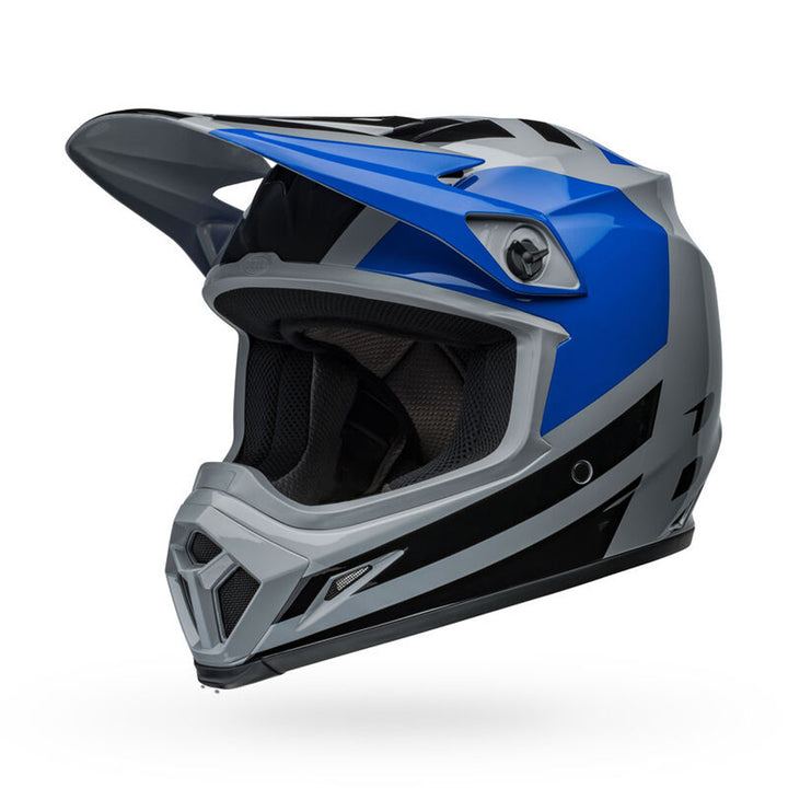 Bell MX-9 MIPS Alter Ego Helmet Gloss Blue - Front Left Side View