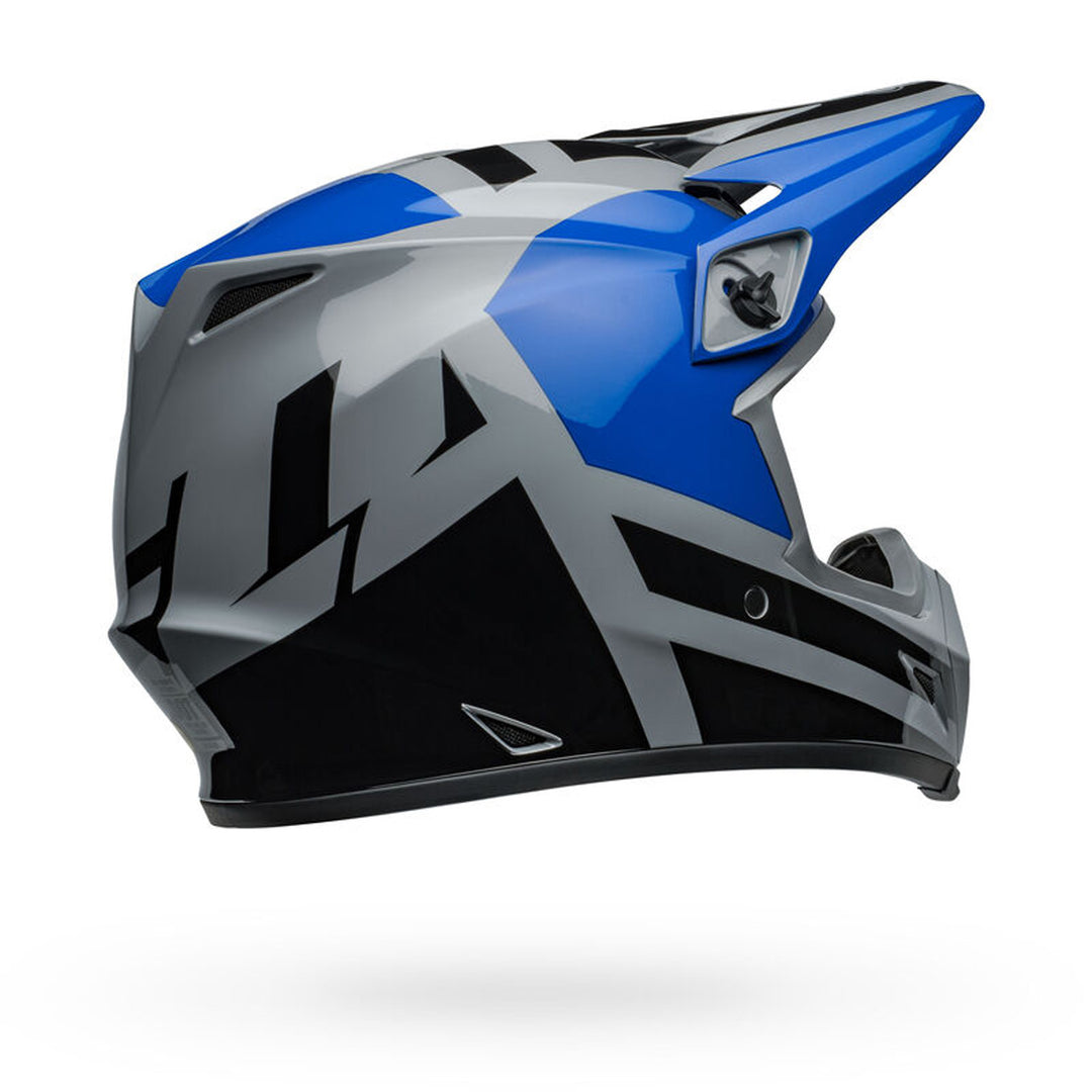Bell MX-9 MIPS Alter Ego Helmet Gloss Blue - Rear Right Side View