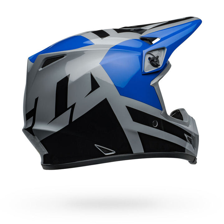 Bell MX-9 MIPS Alter Ego Helmet Gloss Blue - Rear Right Side View