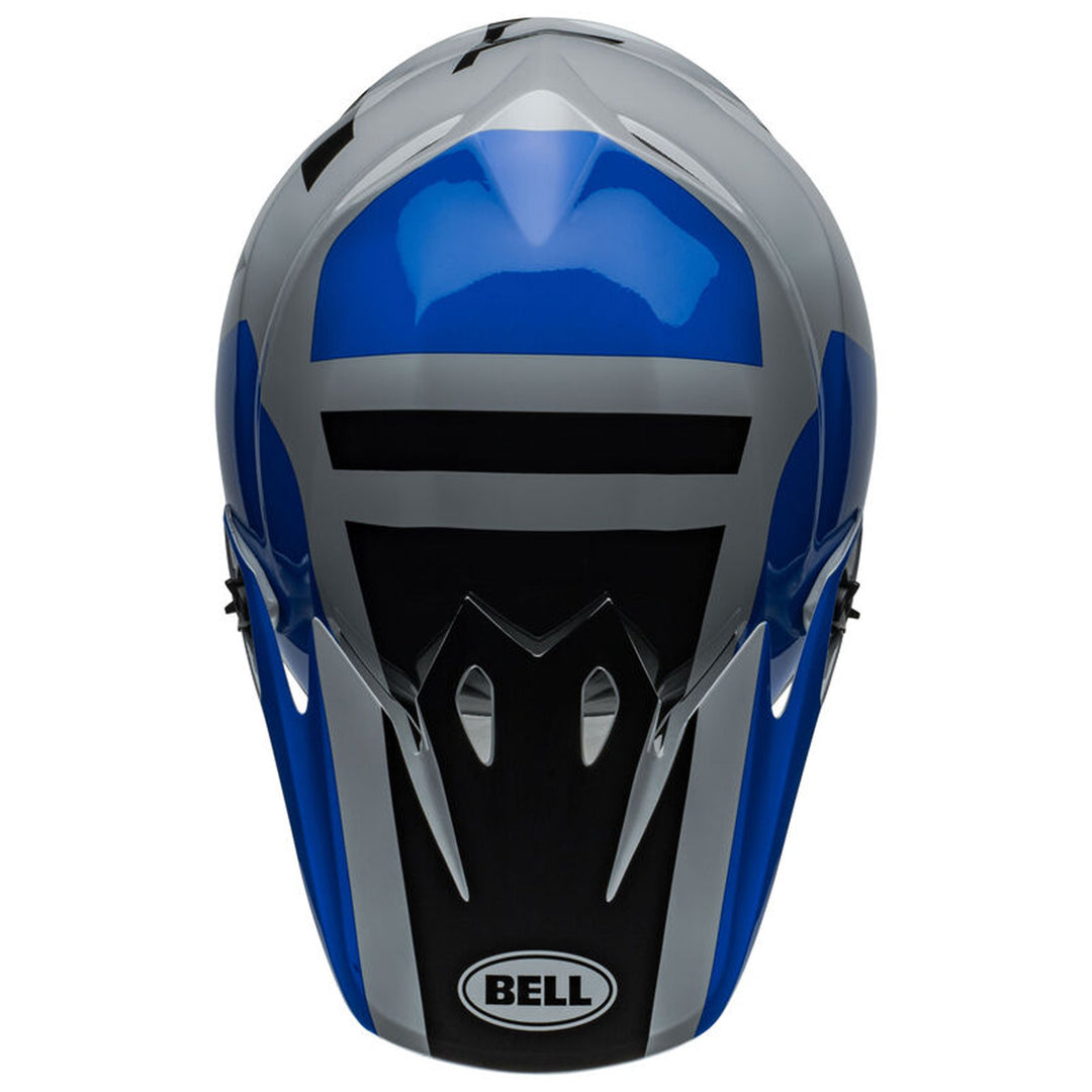 Bell MX-9 MIPS Alter Ego Helmet Gloss Blue - Top Down View