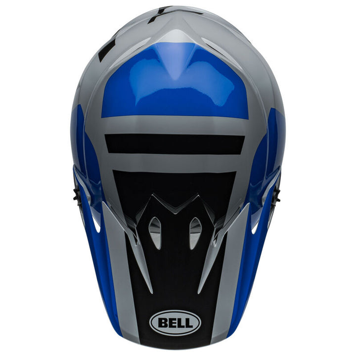 Bell MX-9 MIPS Alter Ego Helmet Gloss Blue - Top Down View