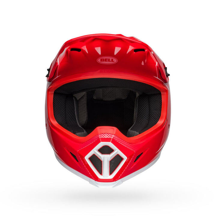 Bell MX-9 MIPS Zone Helmet Gloss Red - Front View