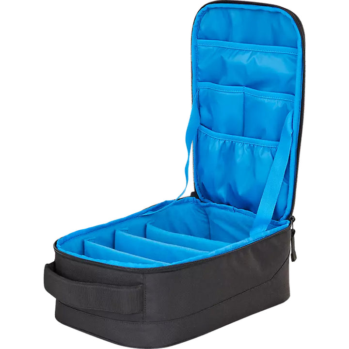 Fox Racing MX Goggle Case - Angled Side View with Front Lid Open and Up