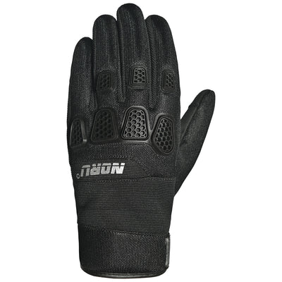 Noru Hakken Adventure Gloves Black - Back of Hand View