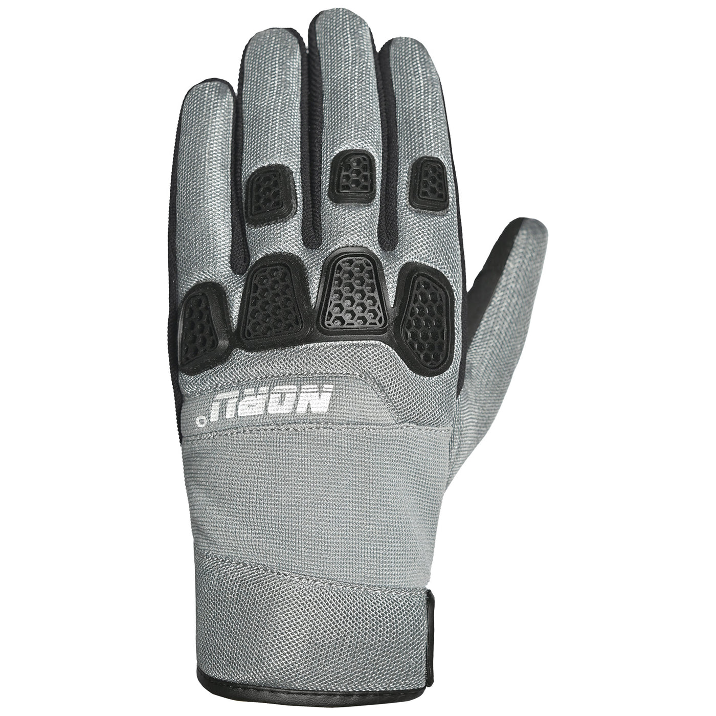 Noru Hakken Adventure Gloves Grey - Back of Hand View