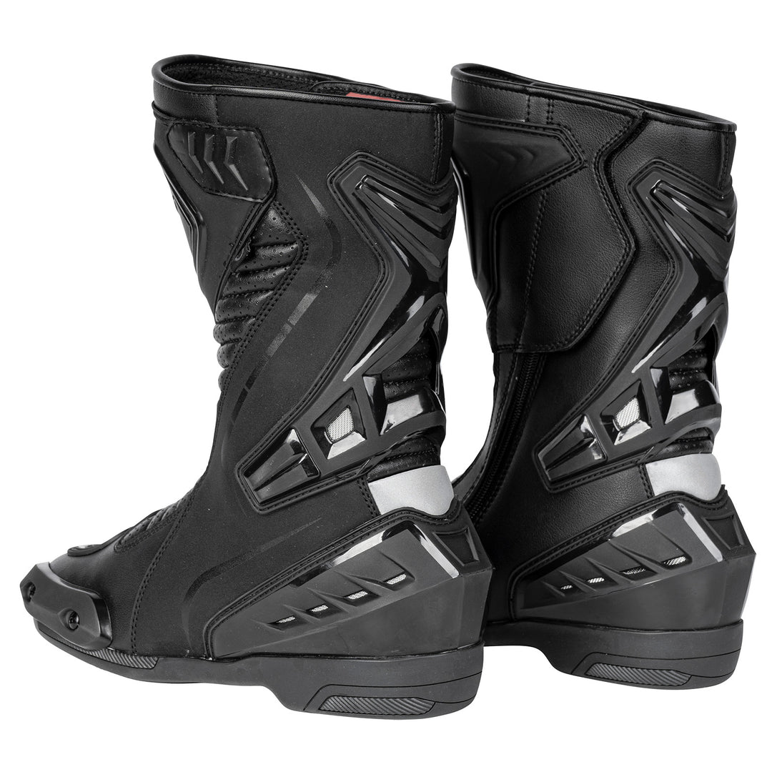 Noru Hakone Boots Black - Rear Side View of Pair