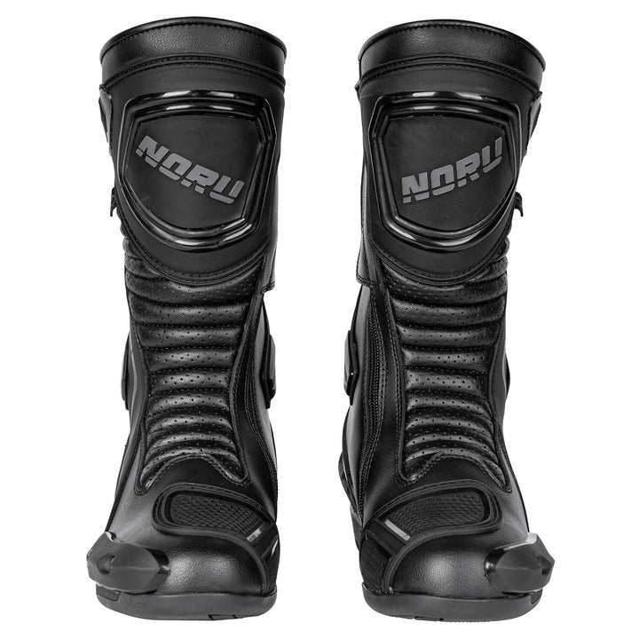 Noru Hakone Boots Black - Front View of Pair