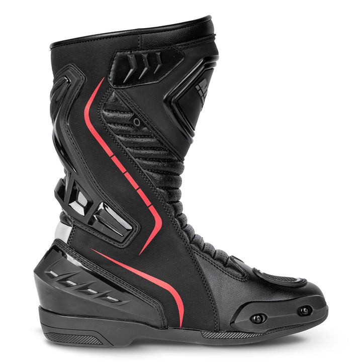Noru Hakone Boots Black/Red - Outer Side View