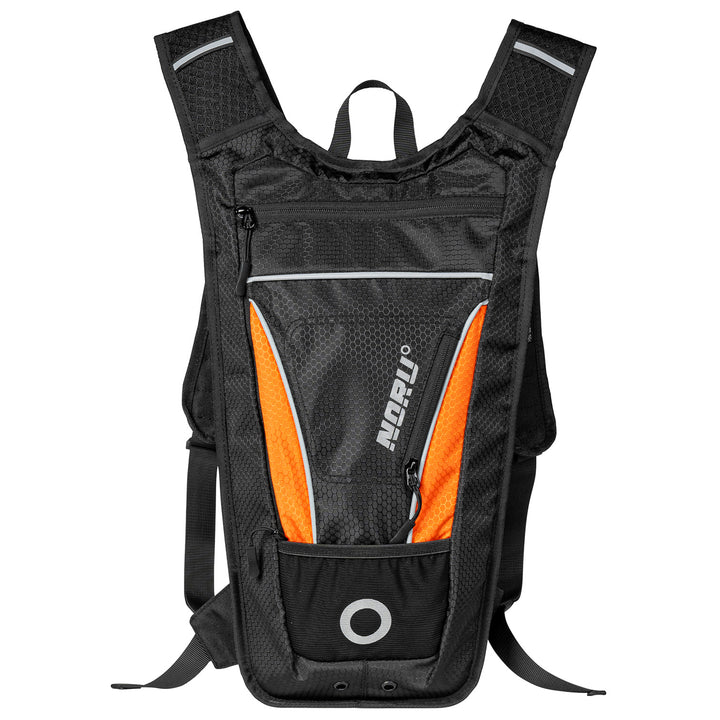 Noru Hidaka Hydropack Black/Orange - Front View