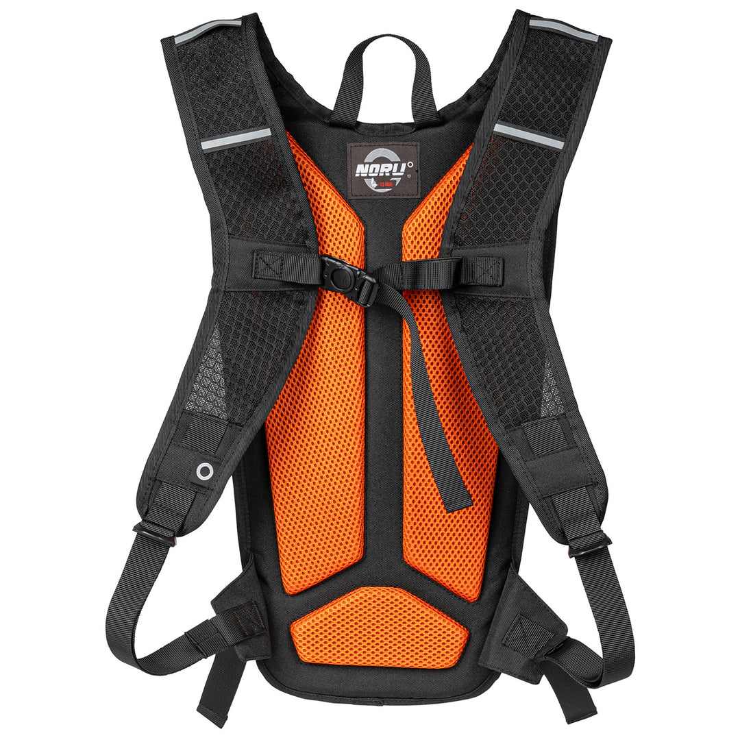 Noru Hidaka Hydropack Black/Orange - Rear View