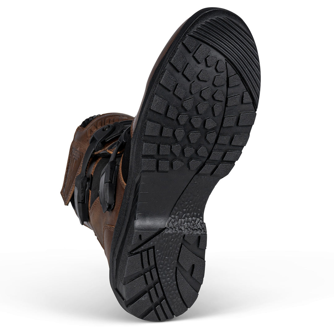 Noru Hakken Adventure Boots Brown - Angled Sole View