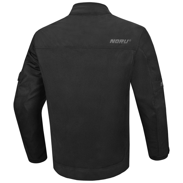 Noru Hakken Adventure Mesh Jacket Black - Rear View