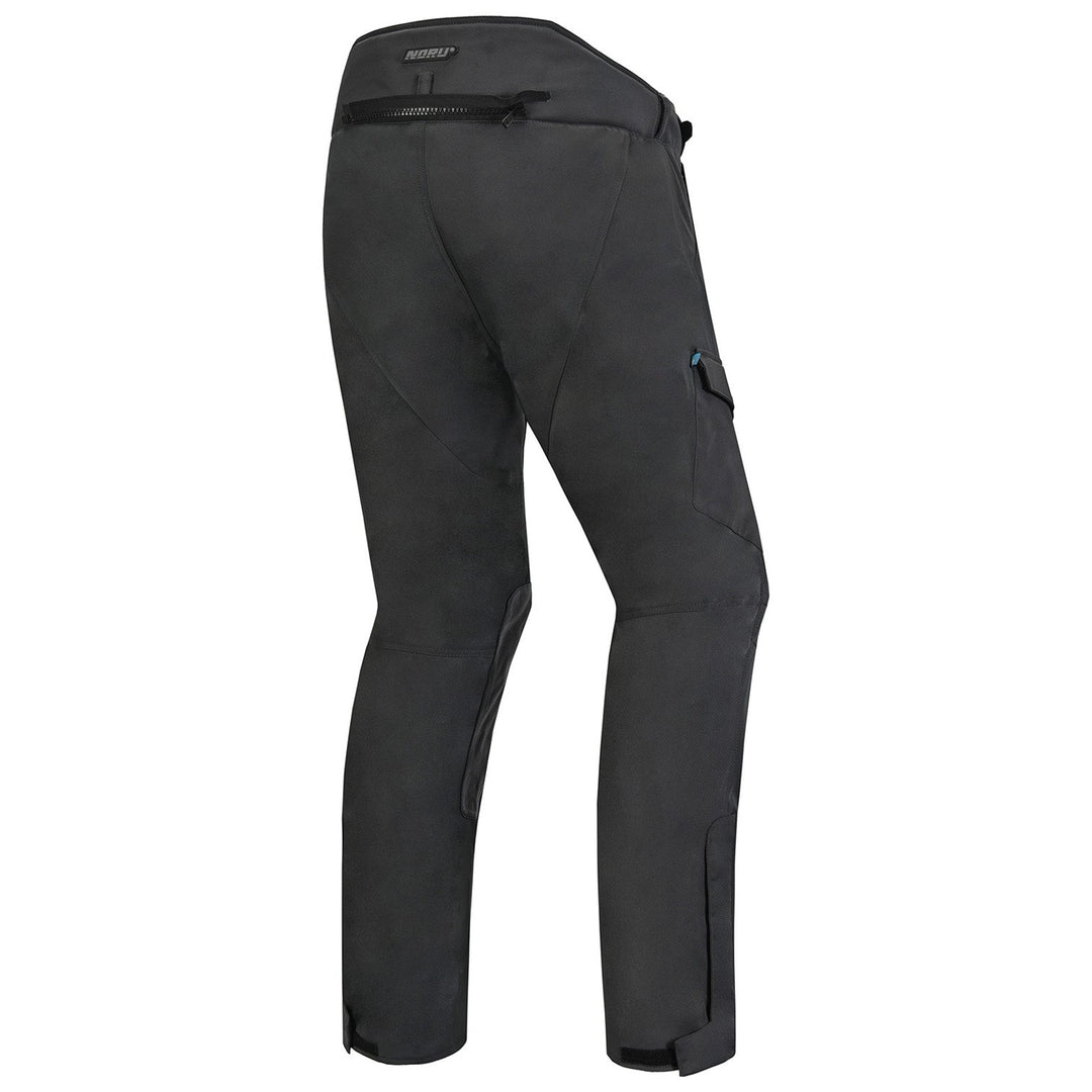 Noru Hakken Adventure Waterproof Pants Black - Rear View