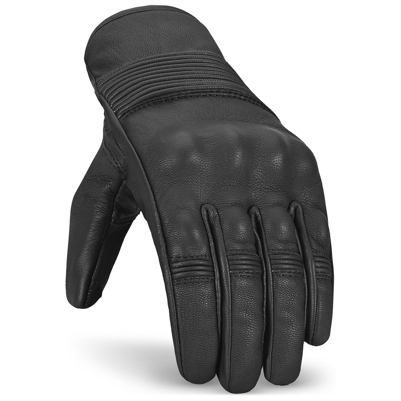 Noru Hoshi Gloves Black - Angled Back of Hand View