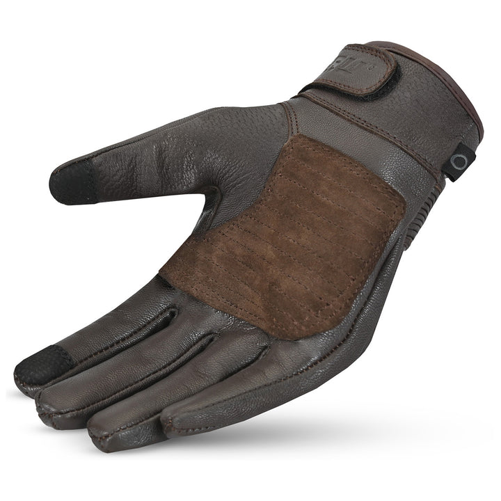 Noru Hoshi Gloves Brown - Angled Palm View