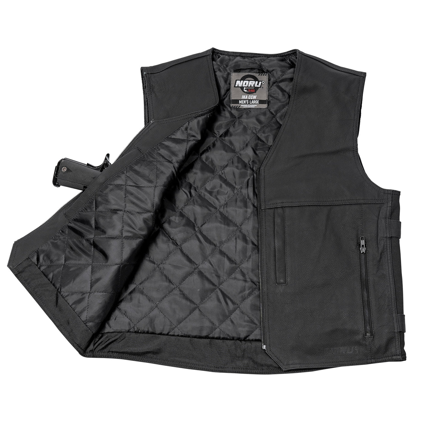 Noru Ika CCW Leather Vest