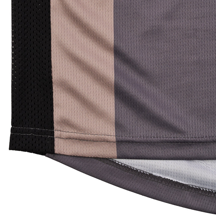 Noru Off-Road JMX Vented Jersey Sand/Grey - Close-Up of Hem Details