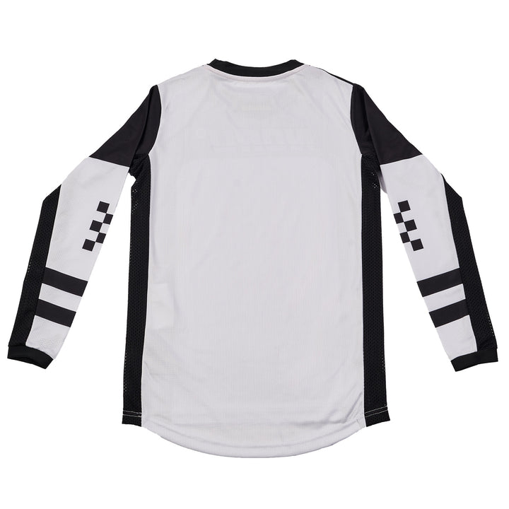 Noru Off-Road JMX Youth Vented Jersey White/Black - Rear View