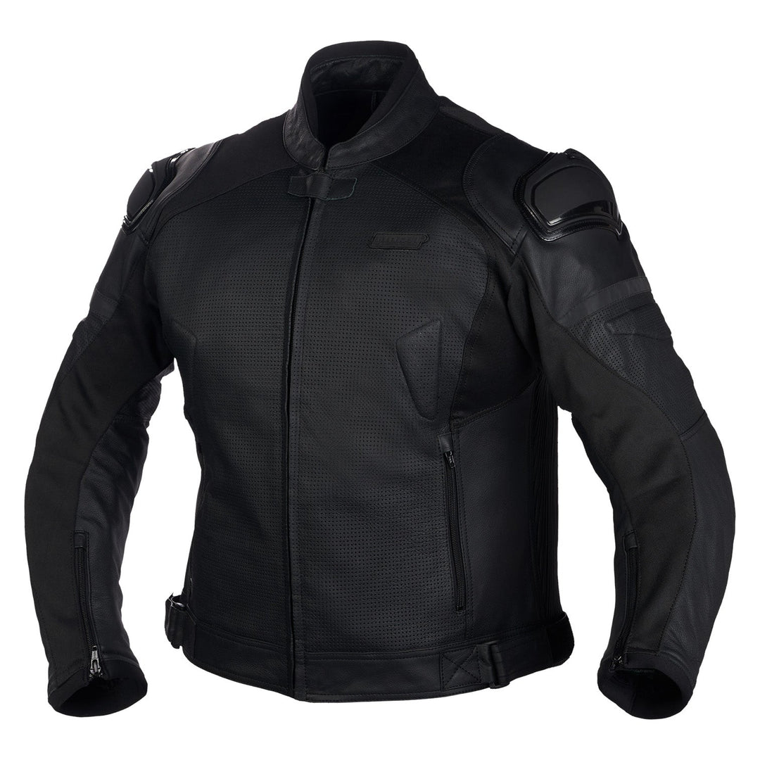Noru Kaneda Leather Jacket Black - Front View