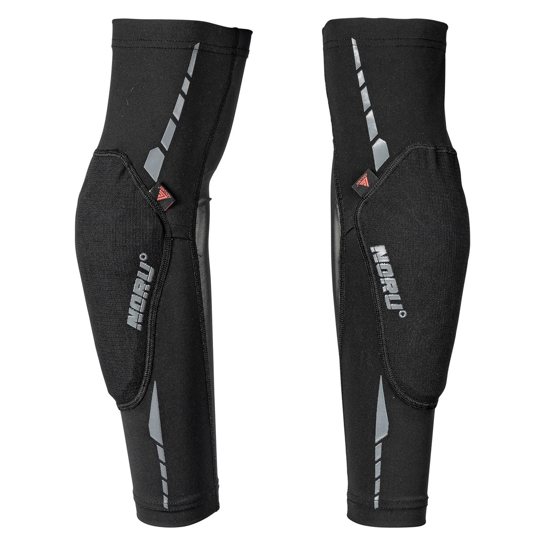 Noru Off-Road Mamoru Armanox Elbow Guards Black - Front Side View of Pair
