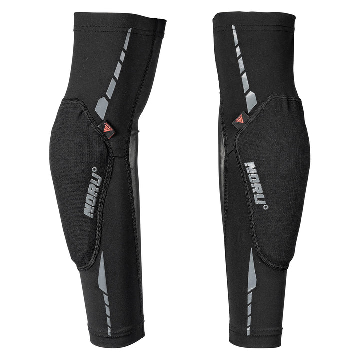 Noru Off-Road Mamoru Armanox Elbow Guards Black - Front Side View of Pair