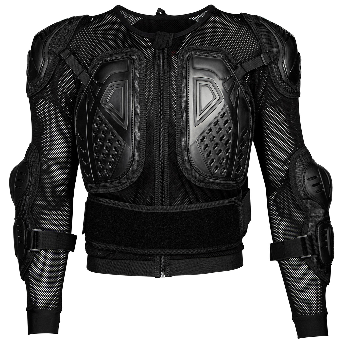 Noru Mamoru Moto Jacket Black - Front View