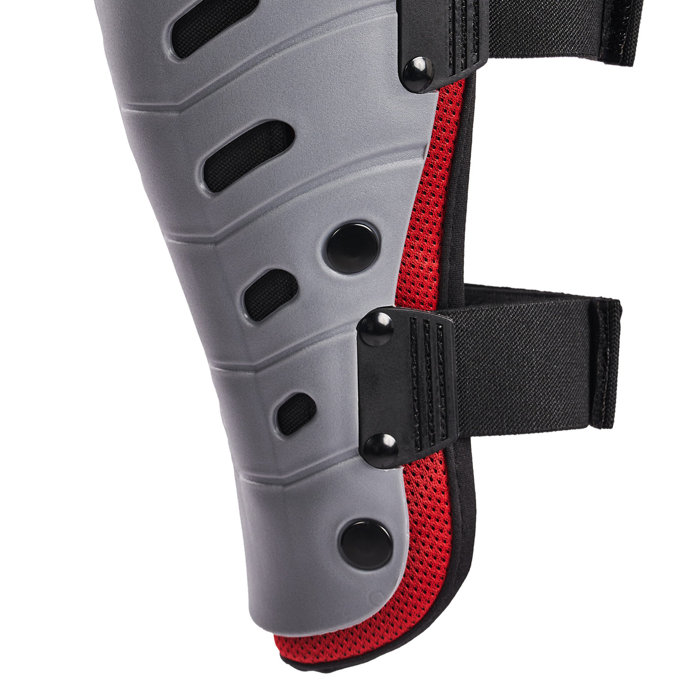 Noru Mamoru Pivoting Knee/Shin Guards - Close-Up of Left Side Shin Area