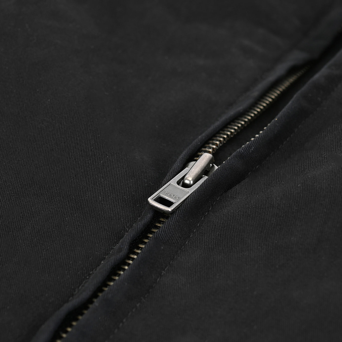 Noru Spanner Jacket Black - Close-Up of Front Zipper