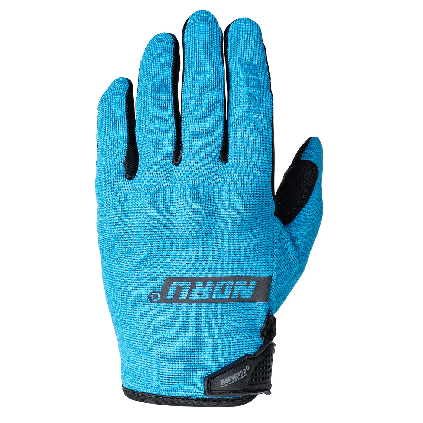 Noru Sugo Knuckle Armor Gloves Blue - Back of Hand View