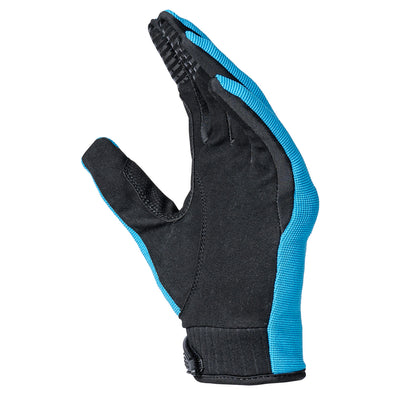 Noru Sugo Knuckle Armor Gloves Blue - Palm Side View