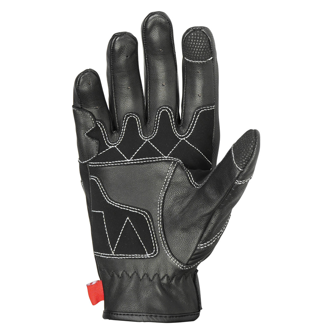 Noru Women's Furo Leather Gloves Black - Palm View