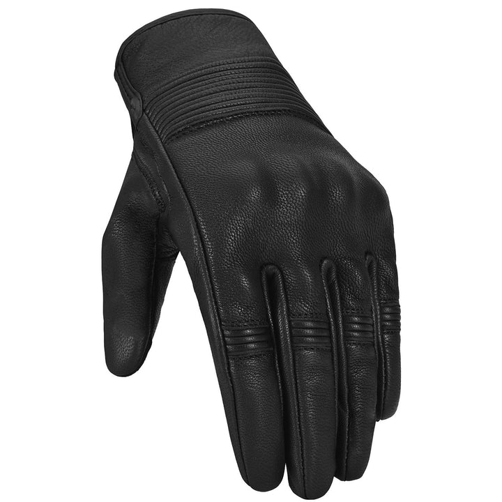Noru Women's Hoshi Gloves Black - Angled Back of Hand View