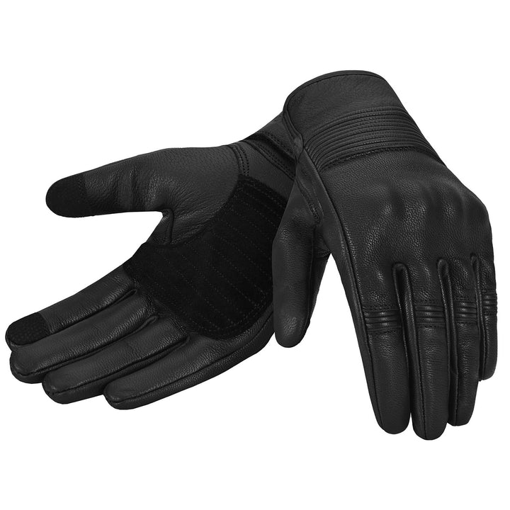 Noru Women's Hoshi Gloves Black - Back of Hand and Palm Views of Pair