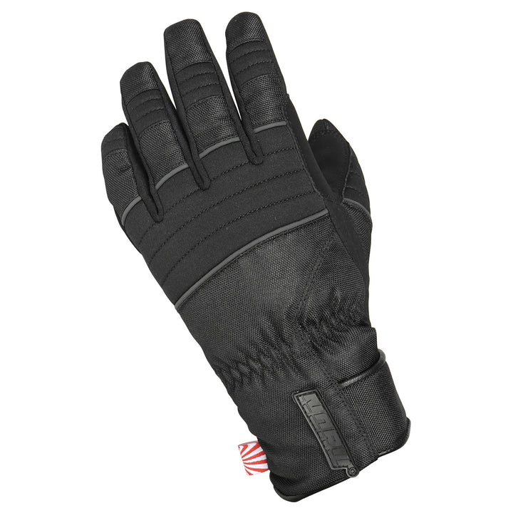 Noru Women's Kiji Waterproof Gloves Black - Back of Hand View