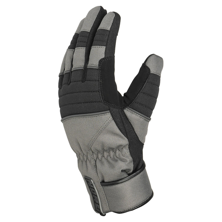 Noru Women's Kiji Waterproof Gloves Gun/Black - Back of Hand Side View